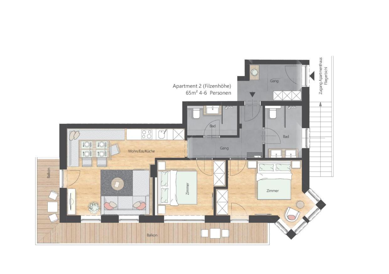 Apartments Fliegerbichl - Familie Voithofer Брамберг ам Вилдкогел Екстериор снимка